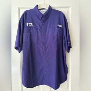 TCU Purple Columbia Tamiami Shirt